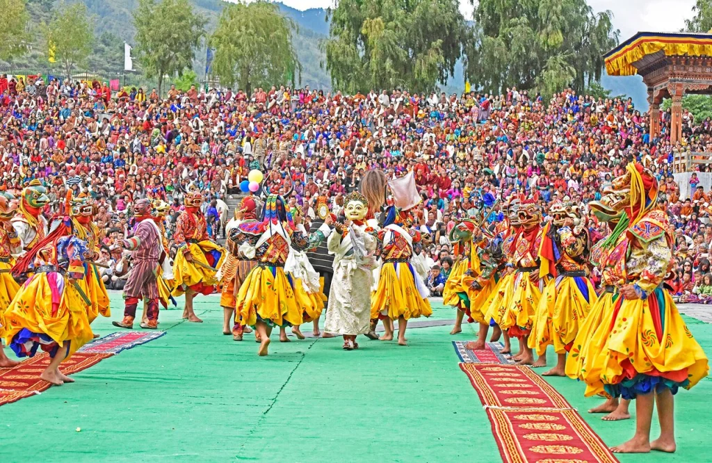 Bhutanese children at a festival
